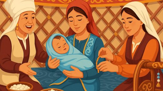 Тұңғыш баланың дүниеге келуімен бірге қандай рәсімдер болды?