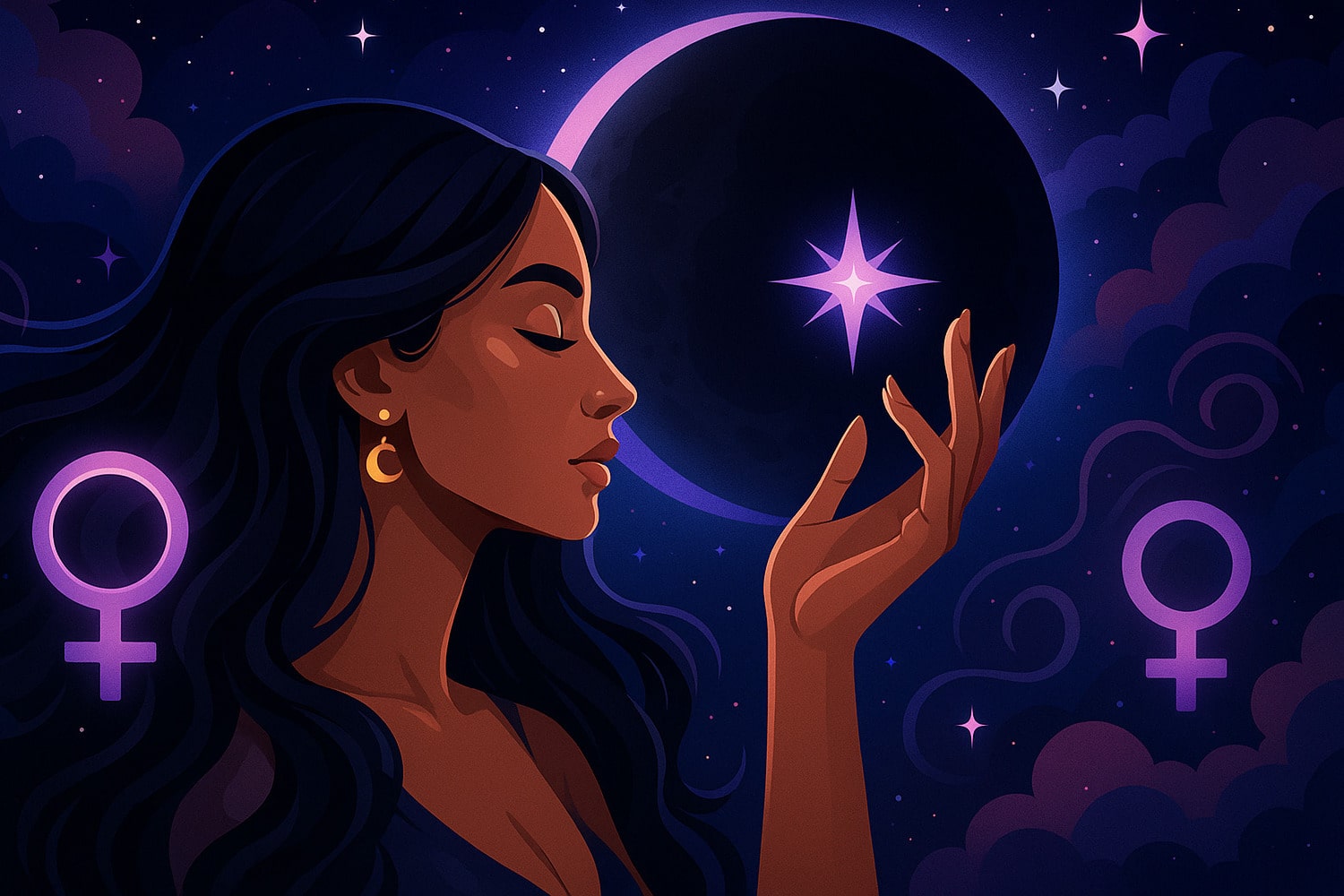 Диктің аузында қара әйел