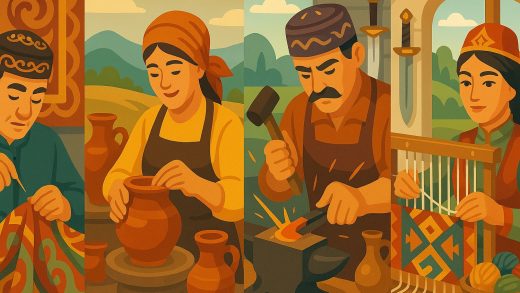 Қазақстанның әртүрлі аймақтарында қолөнер қалай дамыды