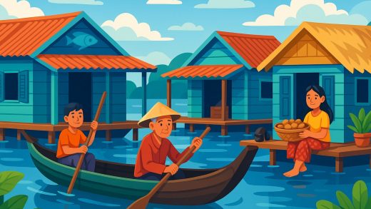 Камбоджаның қалқымалы ауылдарында өмір қалай жұмыс істейді