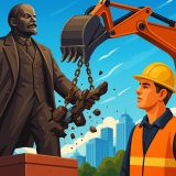 Алматыдағы Ленин ескерткішінің қирауы дәуірлер ауысуының белгісі