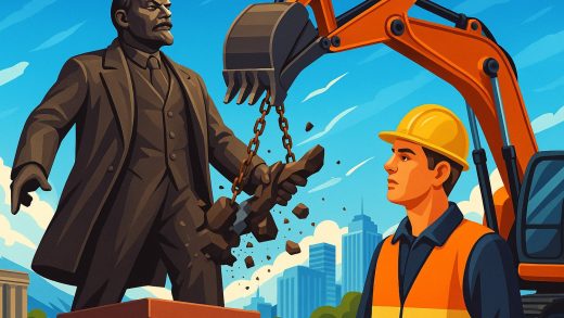 Алматыдағы Ленин ескерткішінің қирауы дәуірлер ауысуының белгісі