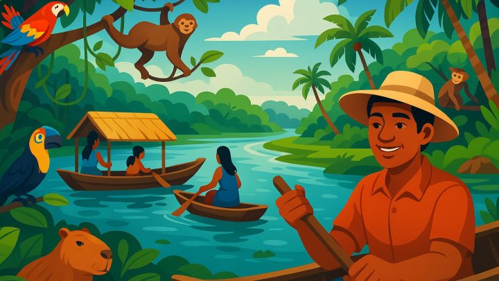 Амазонка мен оның салаларында өмір қалай жұмыс істейді