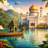 Брунейдің басқа малай елдерінен ерекшелігі неде