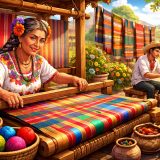 Мексикада дәстүрлі тоқыма бұйымдары қалай жасалады