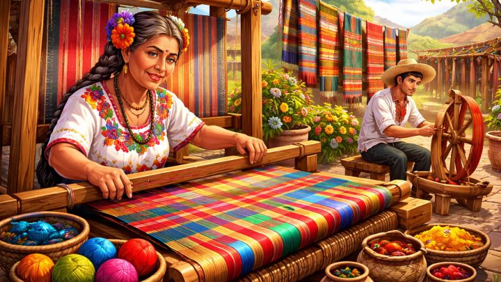 Мексикада дәстүрлі тоқыма бұйымдары қалай жасалады