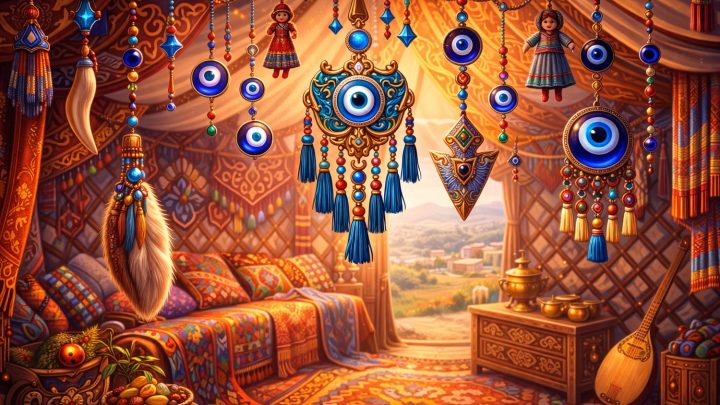 Зачем казахи развешивали обереги в домах и юртах