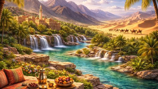 Оман шөлді, тауларды және жасыл оазистерді қалай біріктіреді