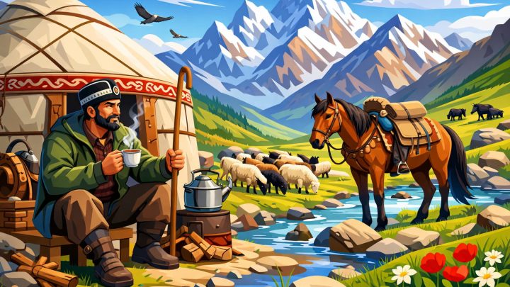 Тәжікстан тауларында шопандар қалай өмір сүреді