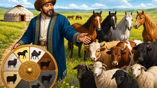 Почему казахи делили скот по породам и мастям?