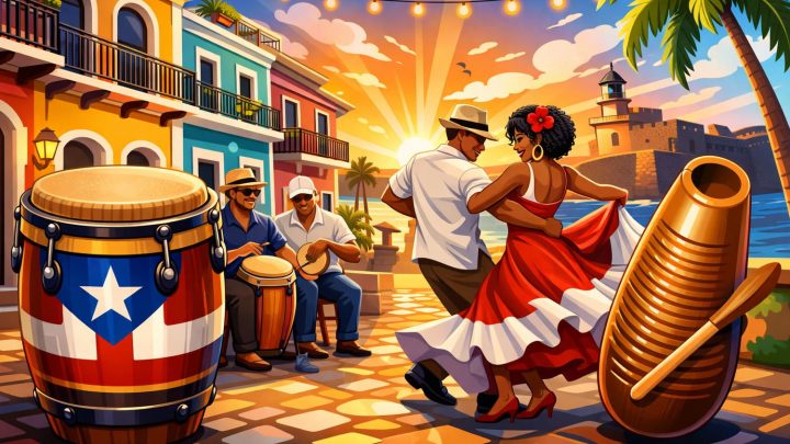 Как в Пуэрто-Рико звучит бомба и плена - музыка улиц